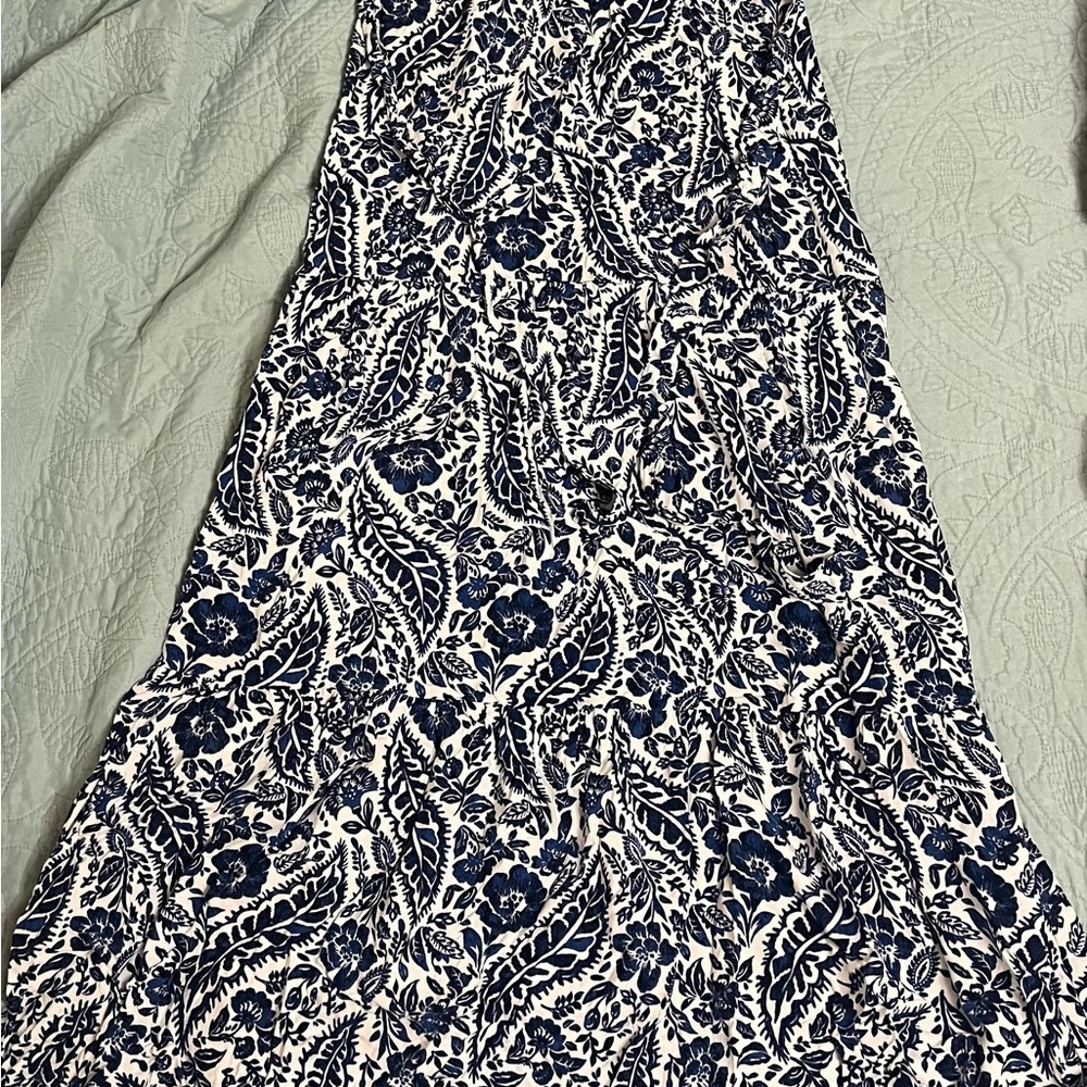 Maxi Royal Blue and White Skirt